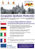 plakat 15 lecie partnerstwa miast Olkusz-Schwalbach - kliknij aby powiększyć